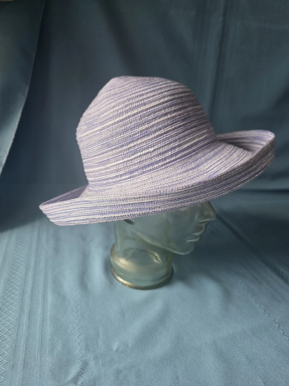 Wallaroo Hat Company Sydney Sun Hat - Ombre Blue/Purple Poly Braid Adjustable